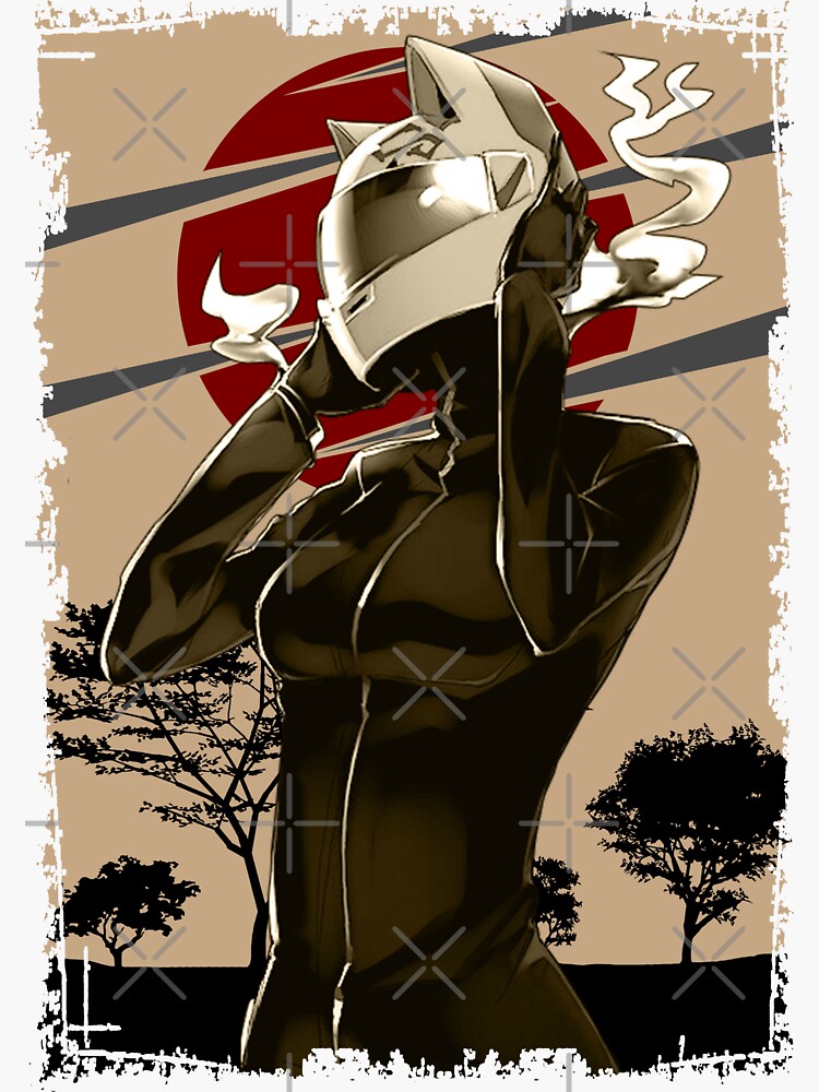 Aperçu 3 sur 3. Sticker avec l'œuvre Celty Sturluson Durarara Aménagement paysager rétro créée et vendue par Wafusaurus.