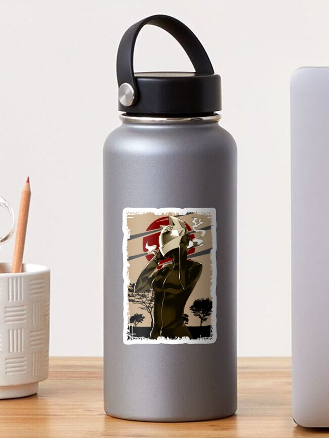 Aperçu 1 sur 3. Sticker avec l'œuvre Celty Sturluson Durarara Aménagement paysager rétro créée et vendue par Wafusaurus.