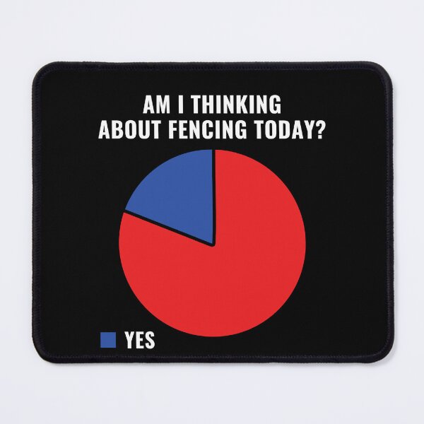 Item preview, Thinking About Fencing Today? Funny Fencer designed and sold by BlueBerry-Pengu.