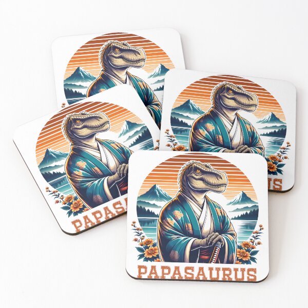 Item preview, Samurai Dino Fatherhood Pride Fathers Day Gift designed and sold by Quirky Shirts.