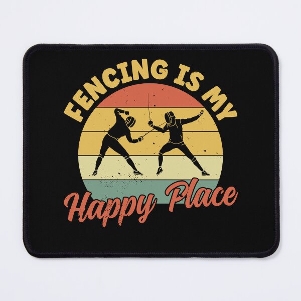 Item preview, Fencing is my Happy Place Funny Fencer designed and sold by BlueBerry-Pengu.