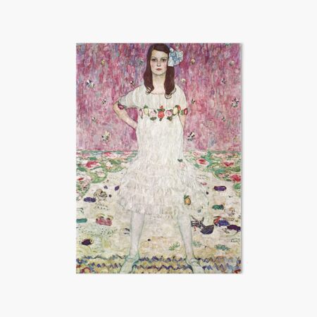 HD Mada Primavesi, or Girl In White, by Gustav Klimt 1912 HIGH DEFINITION Art Board Print
