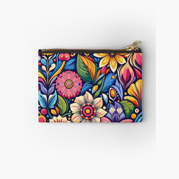 Item preview, Multicoloured Scandinavian Folk Art floral pattern  designed and sold by FOLK ART FUSION.
