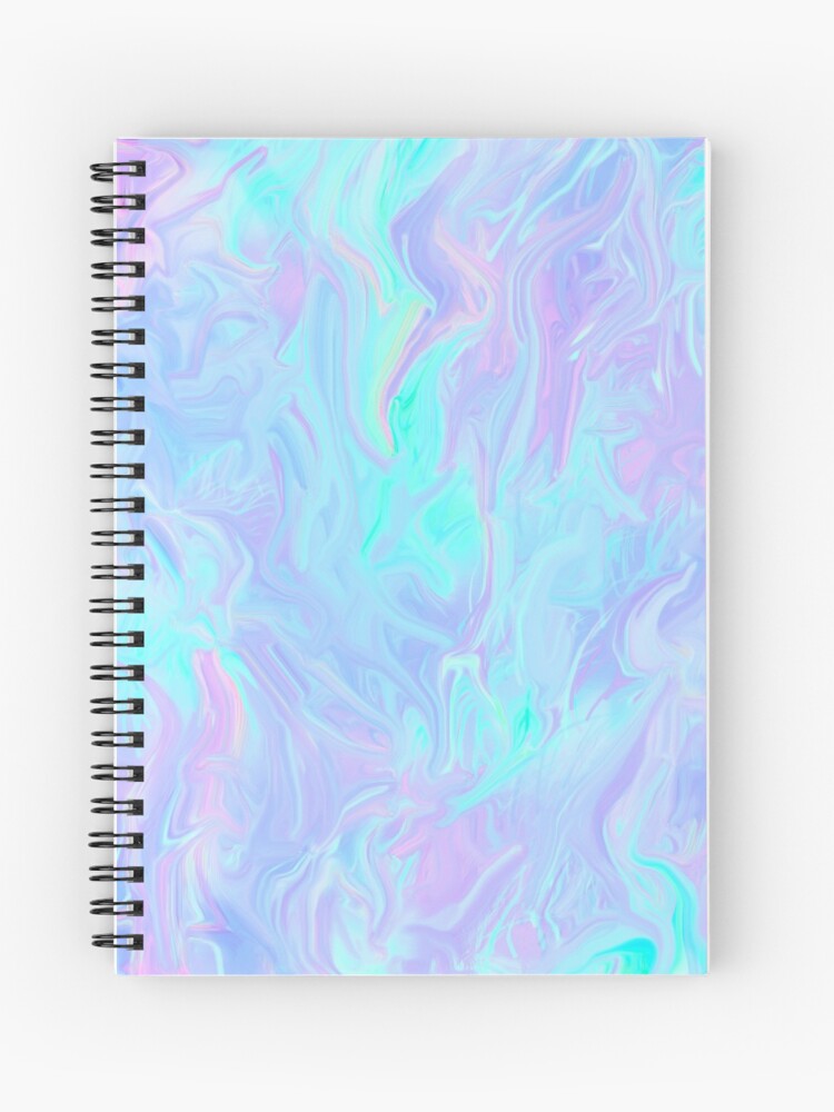 Blue Holographic Journal Blue Iridescent Notebook Hologram