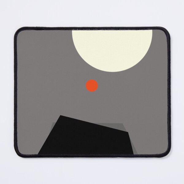 Item preview, Three Orange Spot Abstract on Gray designed and sold by KeksWorkroom.