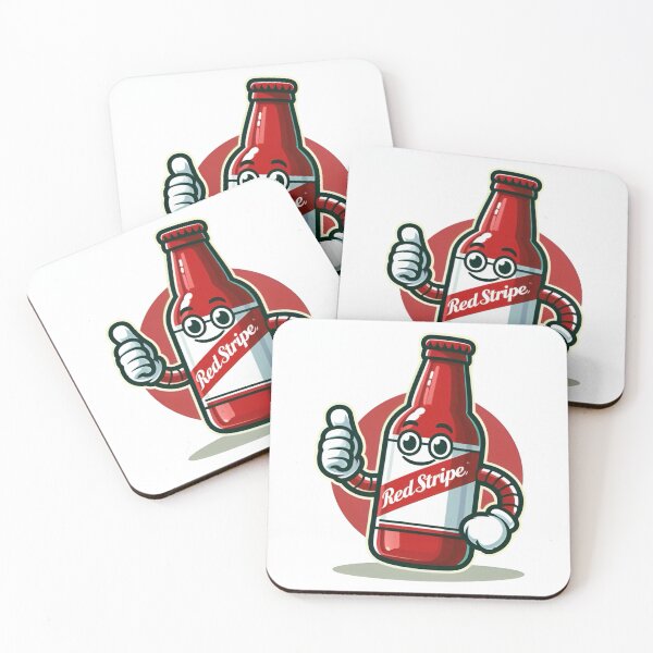 Item preview, Red Stripe Stubby Bottle designed and sold by Matthew’s Tee Shop.