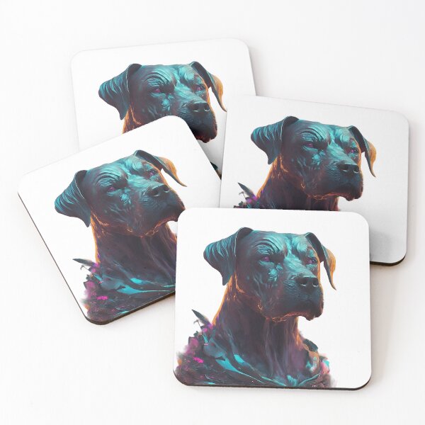 Item preview, Futuristic Canine Brilliance: Metallic Sheen Dog Art designed and sold by Sjshaggy.