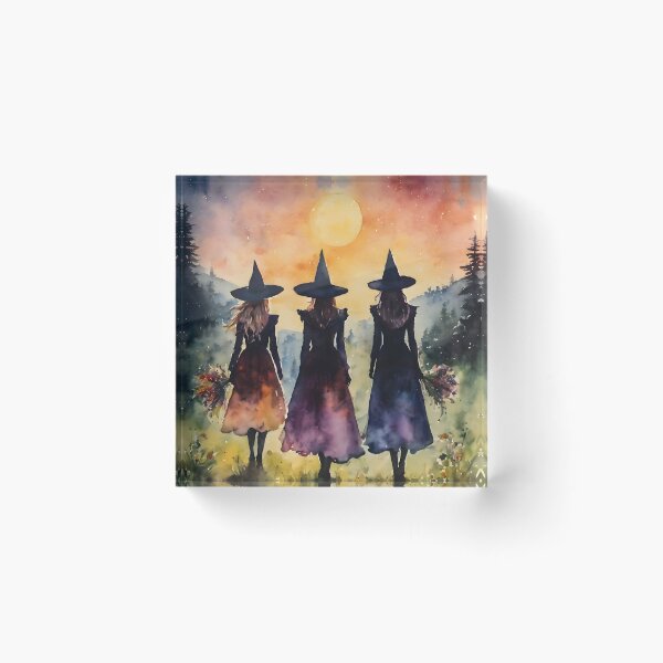 Item preview, The Three Sisters - Witch Friends Watch the Sunrise on The Summer Solstice designed and sold by Lyra The Lavender Witch.