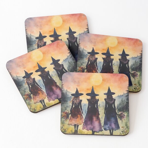 Item preview, The Three Sisters - Witch Friends Watch the Sunrise on The Summer Solstice designed and sold by Lyra The Lavender Witch.