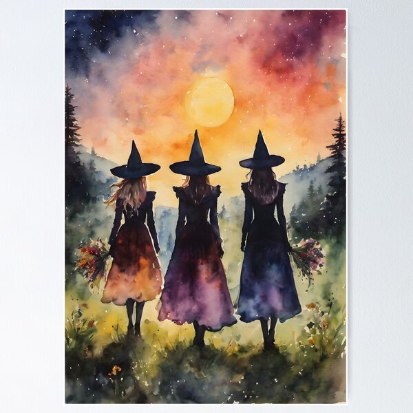 Original Art - Blood Moon Watercolour deals Painting Ink Inktober Halloween Spiritual Fantasy Witch Wicca Pagan