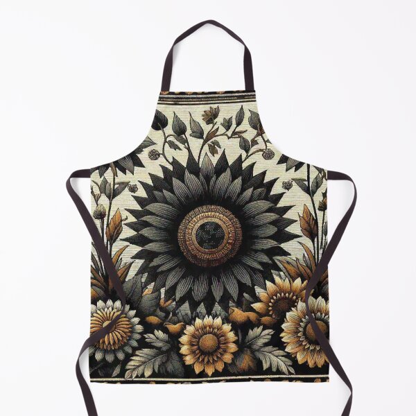 Item preview, Black and Yellow Sunflower Design art designed and sold by Illuministique.