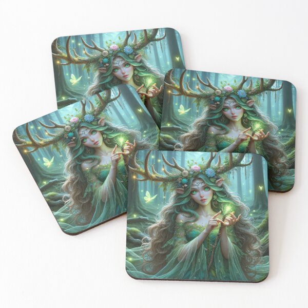 Item preview, Forest fairy with a deer antler designed and sold by AndreaMart.