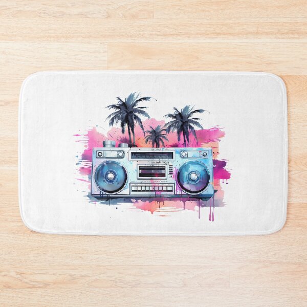 Item preview, Vaporwave Retro Boombox Palm Tree designed and sold by VIBEARTZDESIGN.