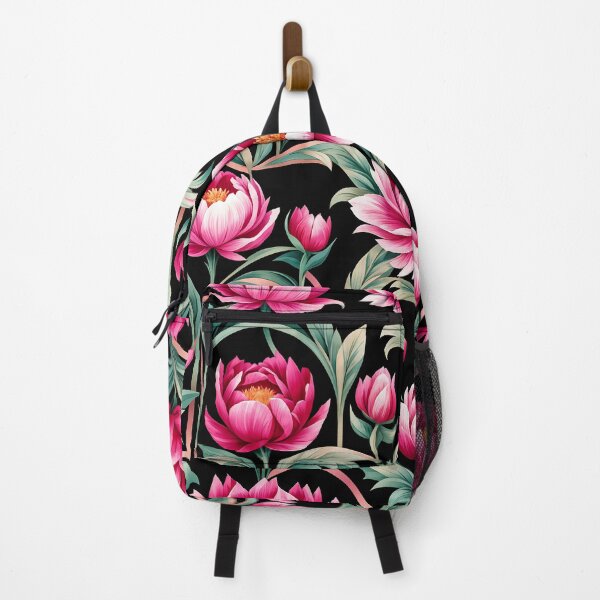 Item preview, Art Deco Inspired Red and Pink Peony Floral Pattern designed and sold by Petalandfur.