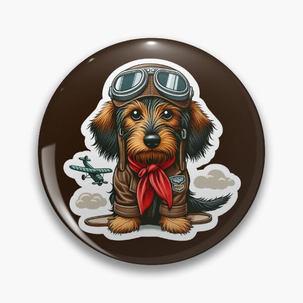 Item preview, Wire-haired Dachshund Pilot designed and sold by ThisDress.