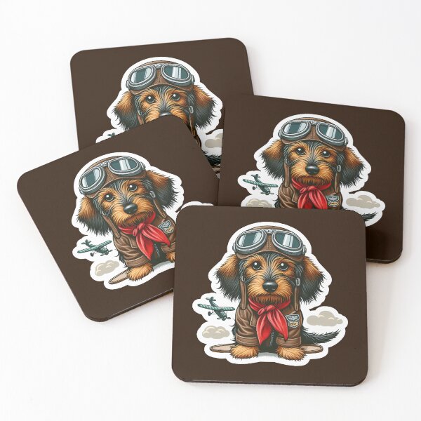 Item preview, Wire-haired Dachshund Pilot designed and sold by ThisDress.