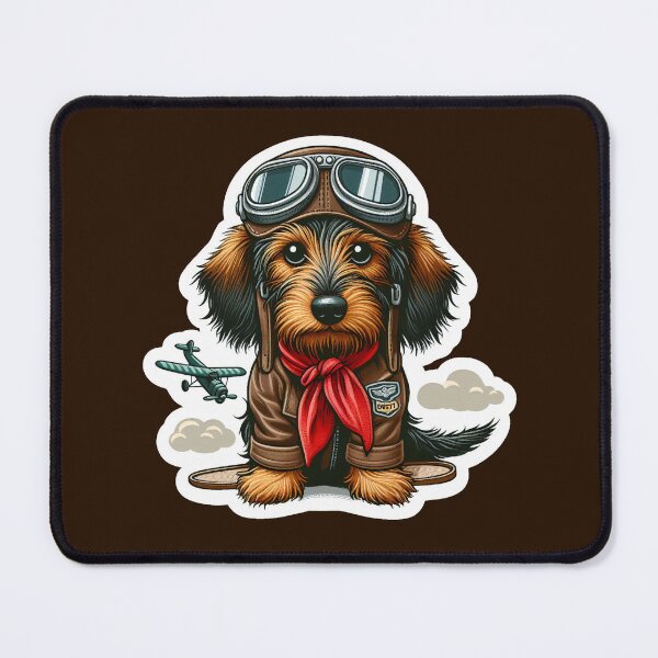 Item preview, Wire-haired Dachshund Pilot designed and sold by ThisDress.