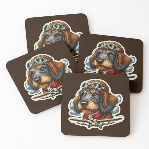 Item preview, Wire-haired Dachshund Pilot designed and sold by ThisDress.