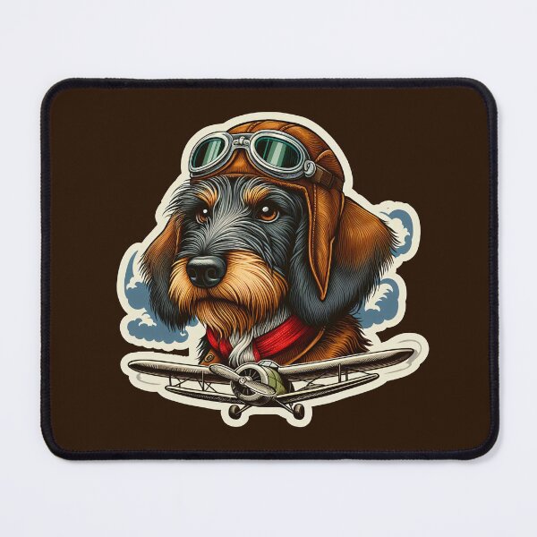 Item preview, Wire-haired Dachshund Pilot designed and sold by ThisDress.