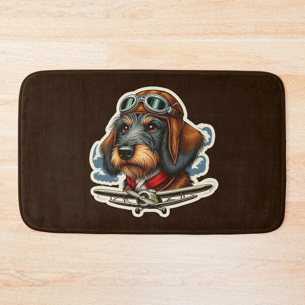 Item preview, Wire-haired Dachshund Pilot designed and sold by ThisDress.