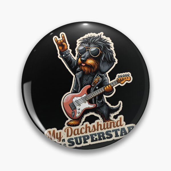 Item preview, Wire-haired Dachshund Rockstar designed and sold by ThisDress.