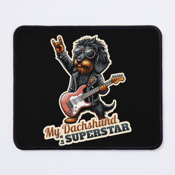 Item preview, Wire-haired Dachshund Rockstar designed and sold by ThisDress.