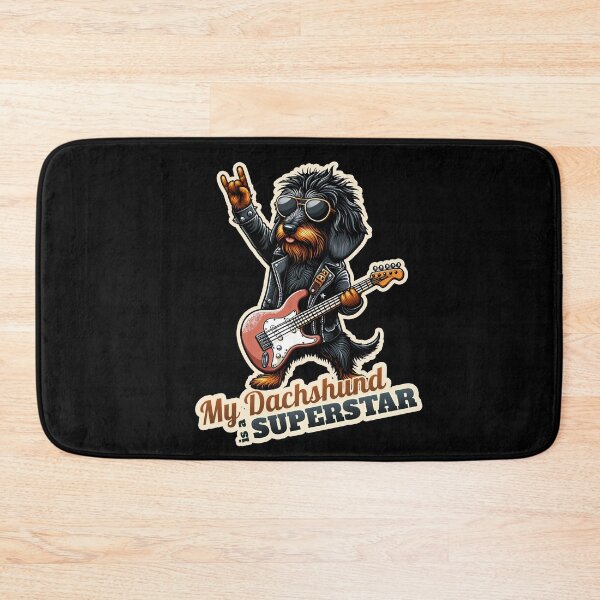 Item preview, Wire-haired Dachshund Rockstar designed and sold by ThisDress.