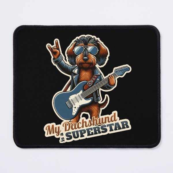 Item preview, Wire-haired Dachshund Rockstar designed and sold by ThisDress.
