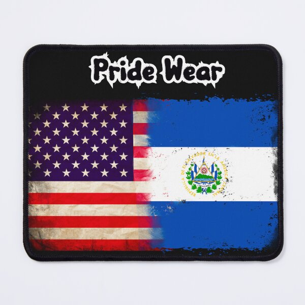 Item preview, US Flag and El Salvador Flag Pride Wear Design designed and sold by LovelyHappyGift.