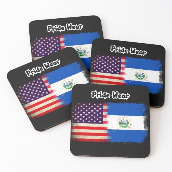 Item preview, US Flag and El Salvador Flag Pride Wear Design designed and sold by LovelyHappyGift.