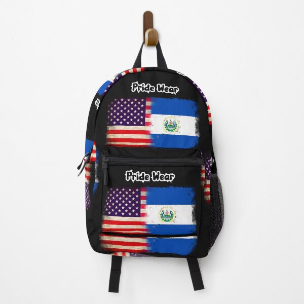Item preview, US Flag and El Salvador Flag Pride Wear Design designed and sold by LovelyHappyGift.