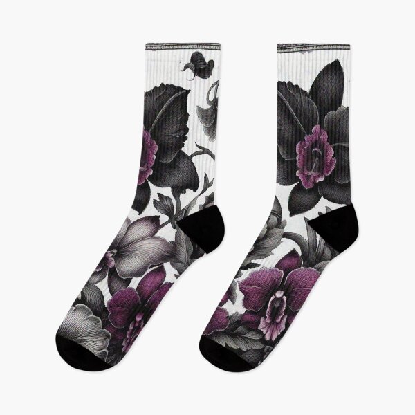 Item preview, Mysterious Dark and Purple Orchids in full Bloom designed and sold by Illuministique.