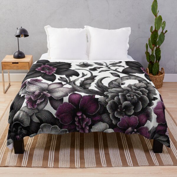 Item preview, Mysterious Dark and Purple Orchids in full Bloom designed and sold by Illuministique.