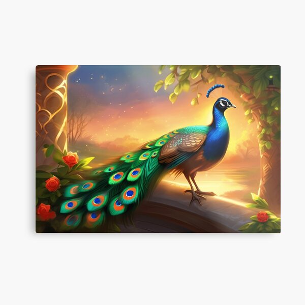 Item preview, Enchanted Evening: A Peacock Amidst the Garden designed and sold by Soujji-Designs.