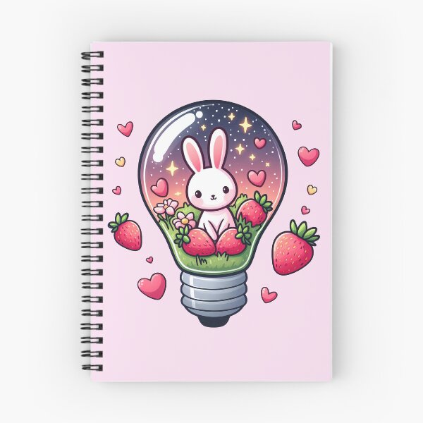 Item preview, Bunny in a Strawberry Patch designed and sold by stickyfoot.
