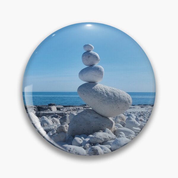 Item preview, Stone Balance on a Mattinata Beach designed and sold by EpicVistas.