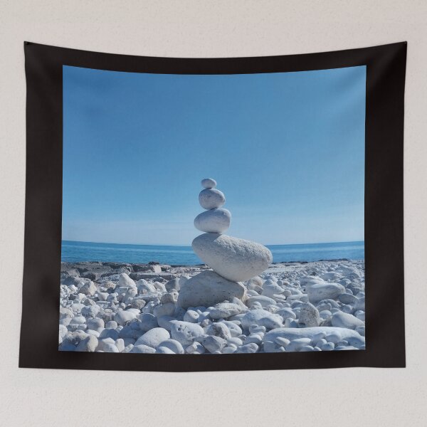 Item preview, Stone Balance on a Mattinata Beach designed and sold by EpicVistas.