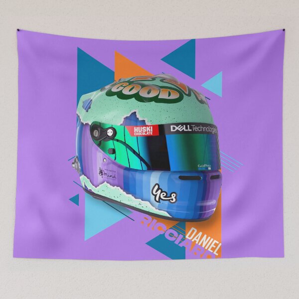 Item preview, Daniel Ricciardo helmet designed and sold by Rflectionart.