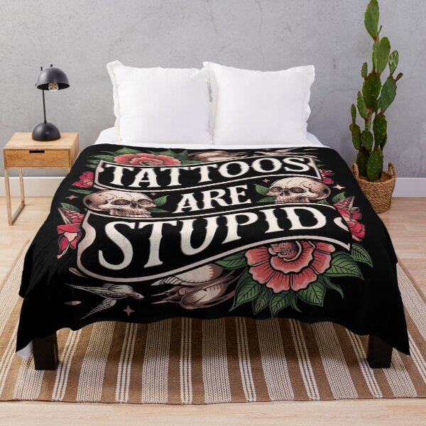 Item preview, Ironic "Tattoos are Stupid" | Sarcastic Traditional Tattoo Style designed and sold by barbarabax.
