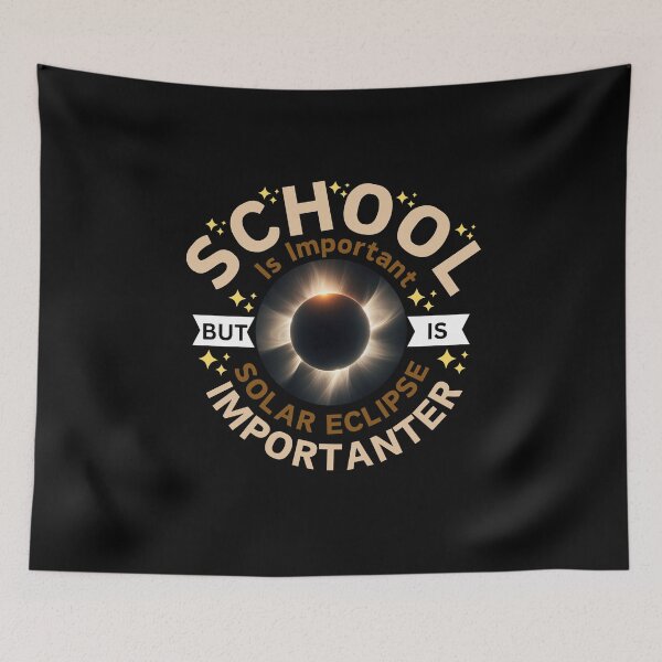 Item preview, School Is Important But Solar Eclipse Is Importanter  designed and sold by QueenStore-USA.