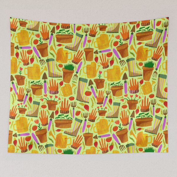 Item preview, Gardening Pattern - Neons designed and sold by melanieviens.