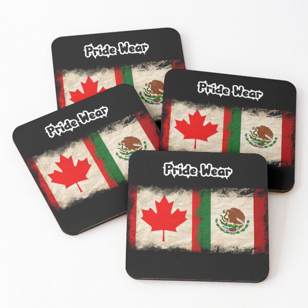 Item preview, Canada Flag and Mexican Flag Pride Wear Design designed and sold by LovelyHappyGift.