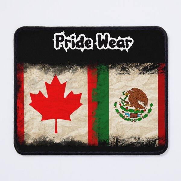 Item preview, Canada Flag and Mexican Flag Pride Wear Design designed and sold by LovelyHappyGift.