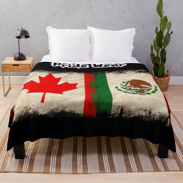 Item preview, Canada Flag and Mexican Flag Pride Wear Design designed and sold by LovelyHappyGift.