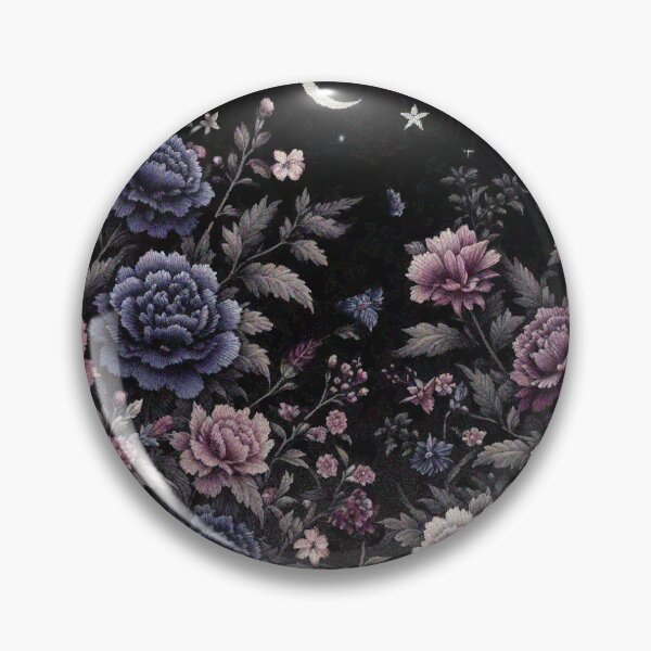 Item preview, Vibrant and Dark color Carnation Flowers at night garden designed and sold by Illuministique.