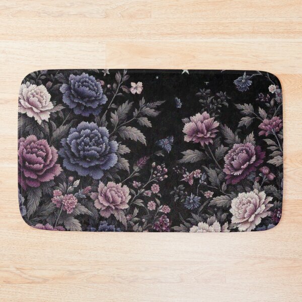Item preview, Vibrant and Dark color Carnation Flowers at night garden designed and sold by Illuministique.
