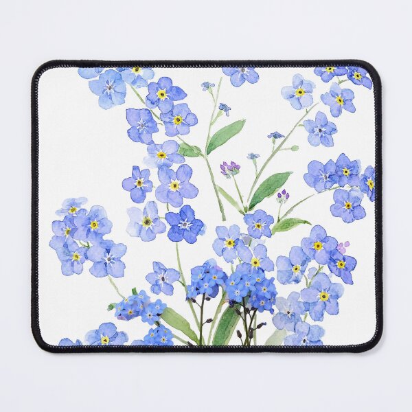 Item preview, blue forget me not 2024 hand painted  designed and sold by ColorandColor.