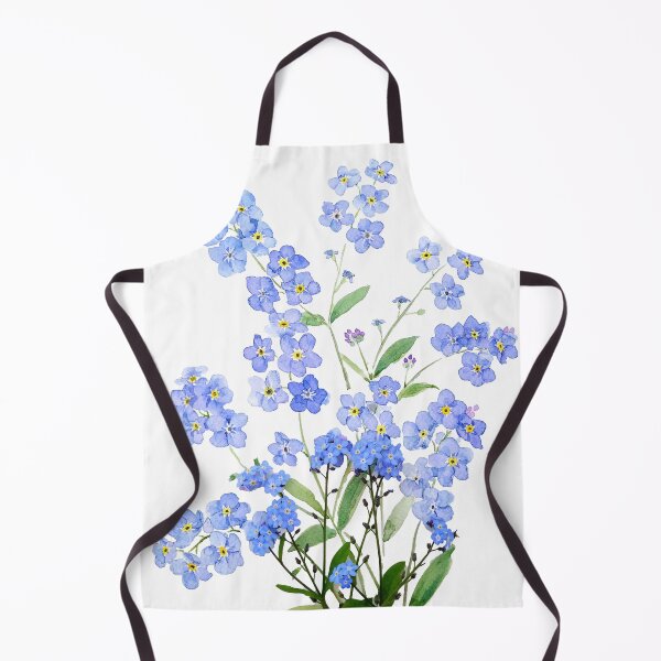 Item preview, blue forget me not 2024 hand painted designed and sold by ColorandColor.