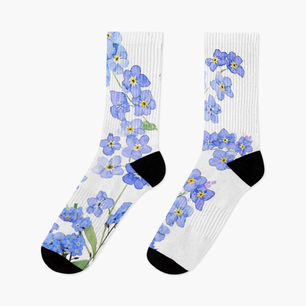 Item preview, blue forget me not 2024 hand painted  designed and sold by ColorandColor.