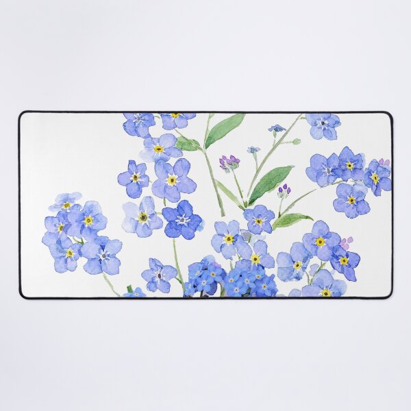 Item preview, blue forget me not 2024 hand painted  designed and sold by ColorandColor.